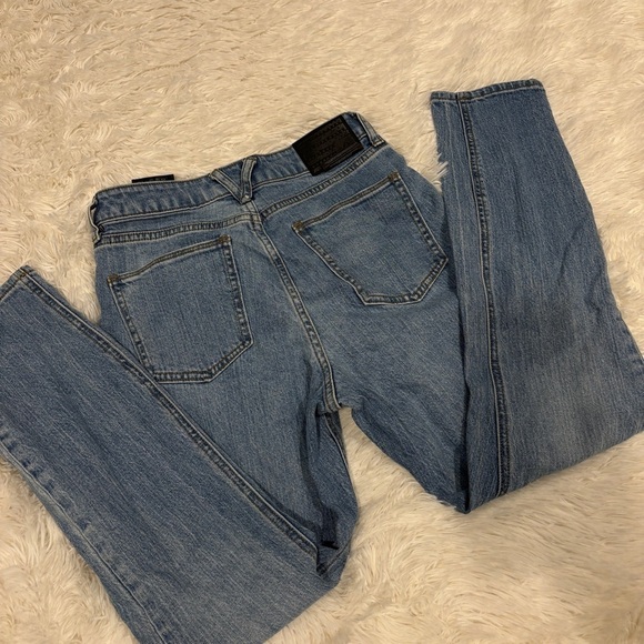 VOLCOM Liberator High Rise Ankle Leggings Jean Ash Blue Sz 29 - Picture 12 of 14